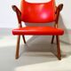 Fauteuil Italien vintage de style Scandinave.