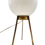 Mid-Century tripod brass table lamp, Lumi Italy 1950s