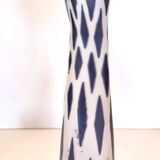 White and Blue Porcelain Vase by Jindřich Marek for Royal Dux, Czech Republ