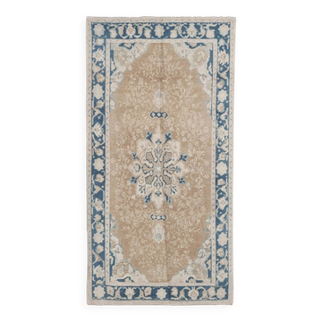 Tapis turc vintage fait main 138x258 cm