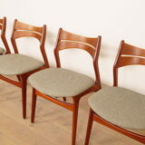 4 x dining chairs | Erik Buch | Model 310 | Teak | re-upholstered