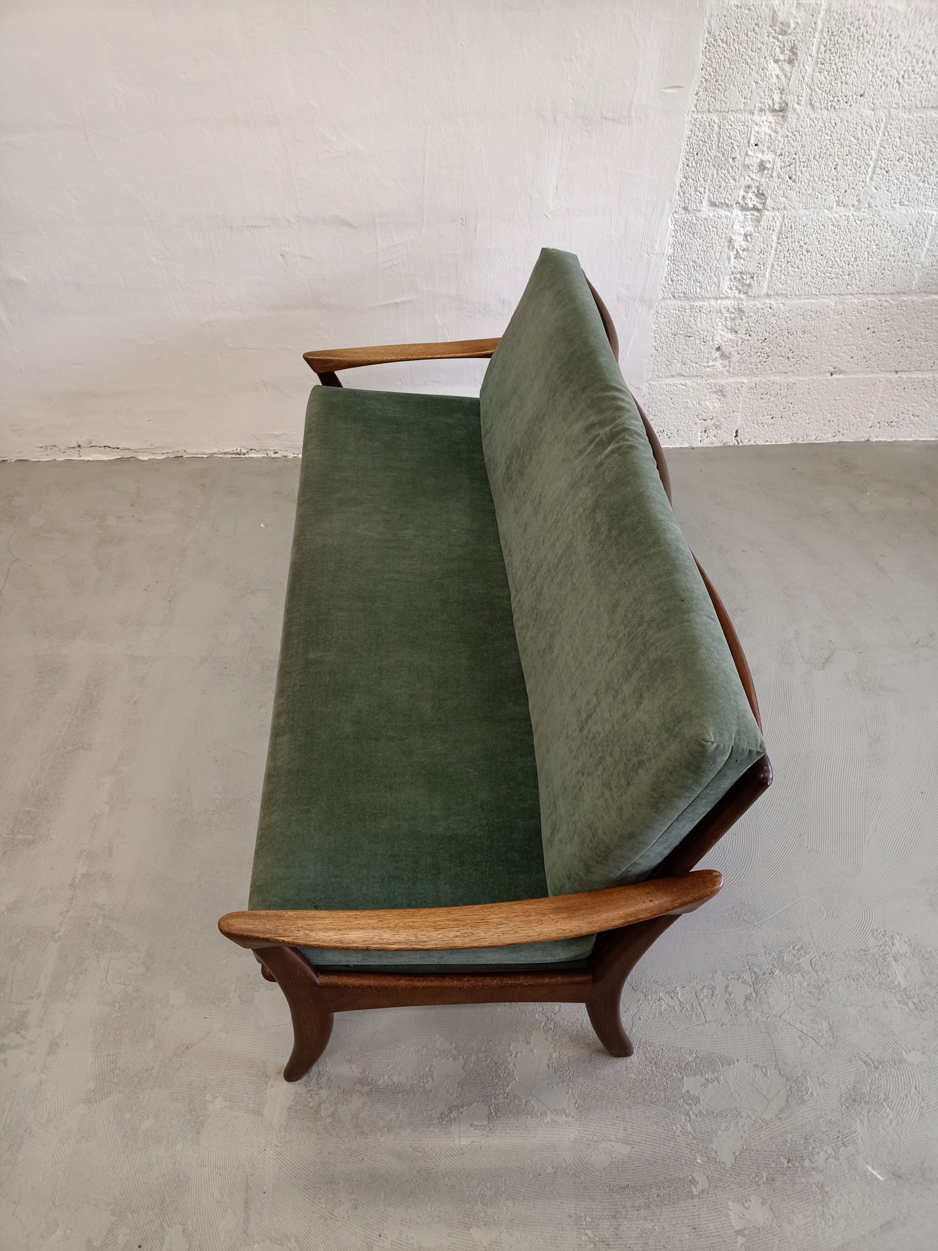 Teak Dutch design sofa by de Ster, 1960