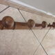 Old coat rack in turned wood