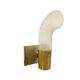 Brass and Pulegoso Glass Wall Lamp attributed to Aldo Nason for Mazzega 1960s