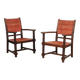 Paire de fauteuils dans le goût de Charles Dudouyt, 1950