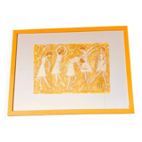 Painting titled "Five Ginger Hair Dancers"