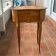 Antique marquetry bean table