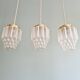 Art Deco satin glass pendant light, Skyscraper type (6 available)