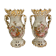 Pair of 19th decorative vases in Paris porcelain