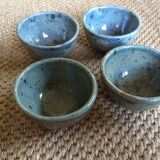 Series of 4 sandstone bowls