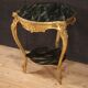 Gilded and lacquered faux marble living room coffee table