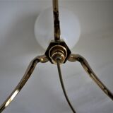Vintage brass trepied lamp