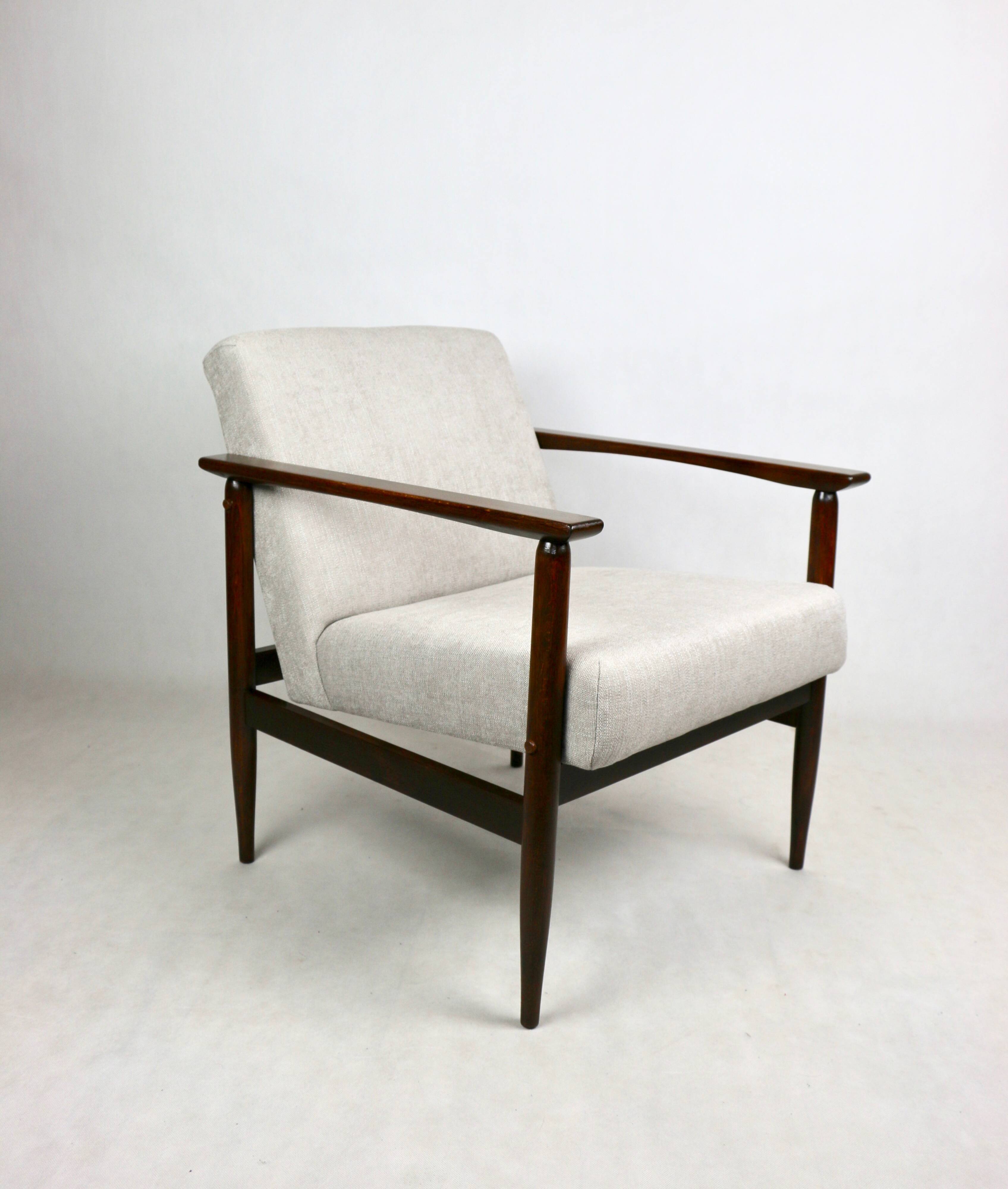 Vintage Light Grey Easy Chair, 1970s