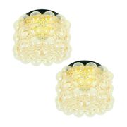 Pair of Bubble Glass Ceiling Lights by Helena Tynell for Limburg, 1960s/70s