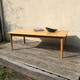 Vintage coffee table 1970 in solid maple