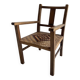 Children's armchair with wicker seat