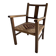 Children's armchair with wicker seat