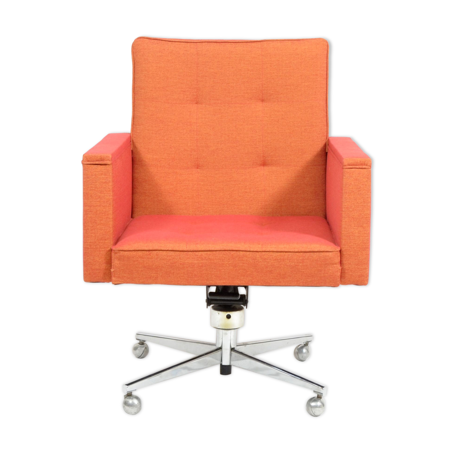 1970s swivel armchair on metal leg