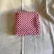 Long vintage red and white country tablecloth