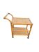Vintage rolling dessert trolley in rattan and cane from the 60s/70s.