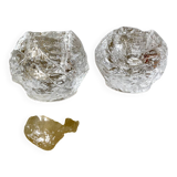 Pair of candlesticks "Snowball" – Ann Wolff for Kosta Boda, Sweden (1973)