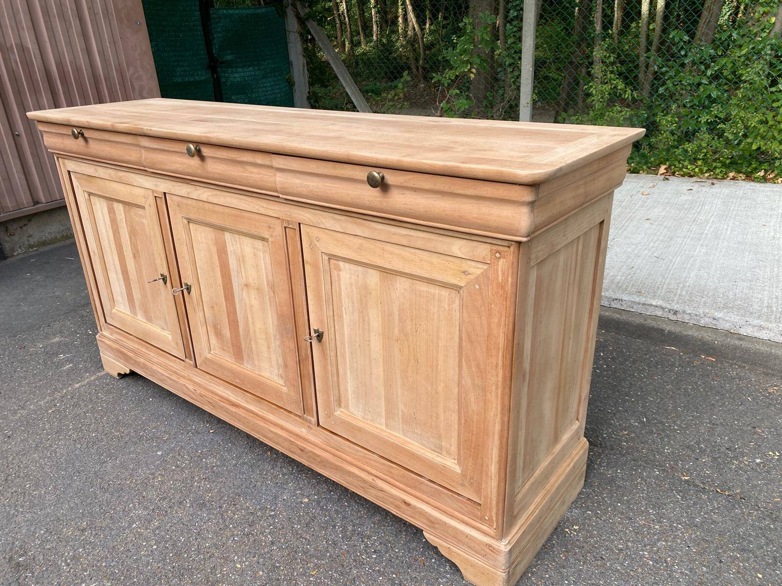 Louis Philippe stripped mahogany sideboard Vecchio Arredo Italy
