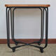 Wood and metal table