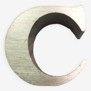 Lettre métal " c "