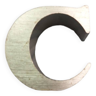 Metal letter “c”