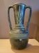 Green terracotta jar with 2 handles
