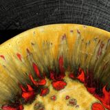 Large circular dish in West Germany style, brand JQ D35 H5.