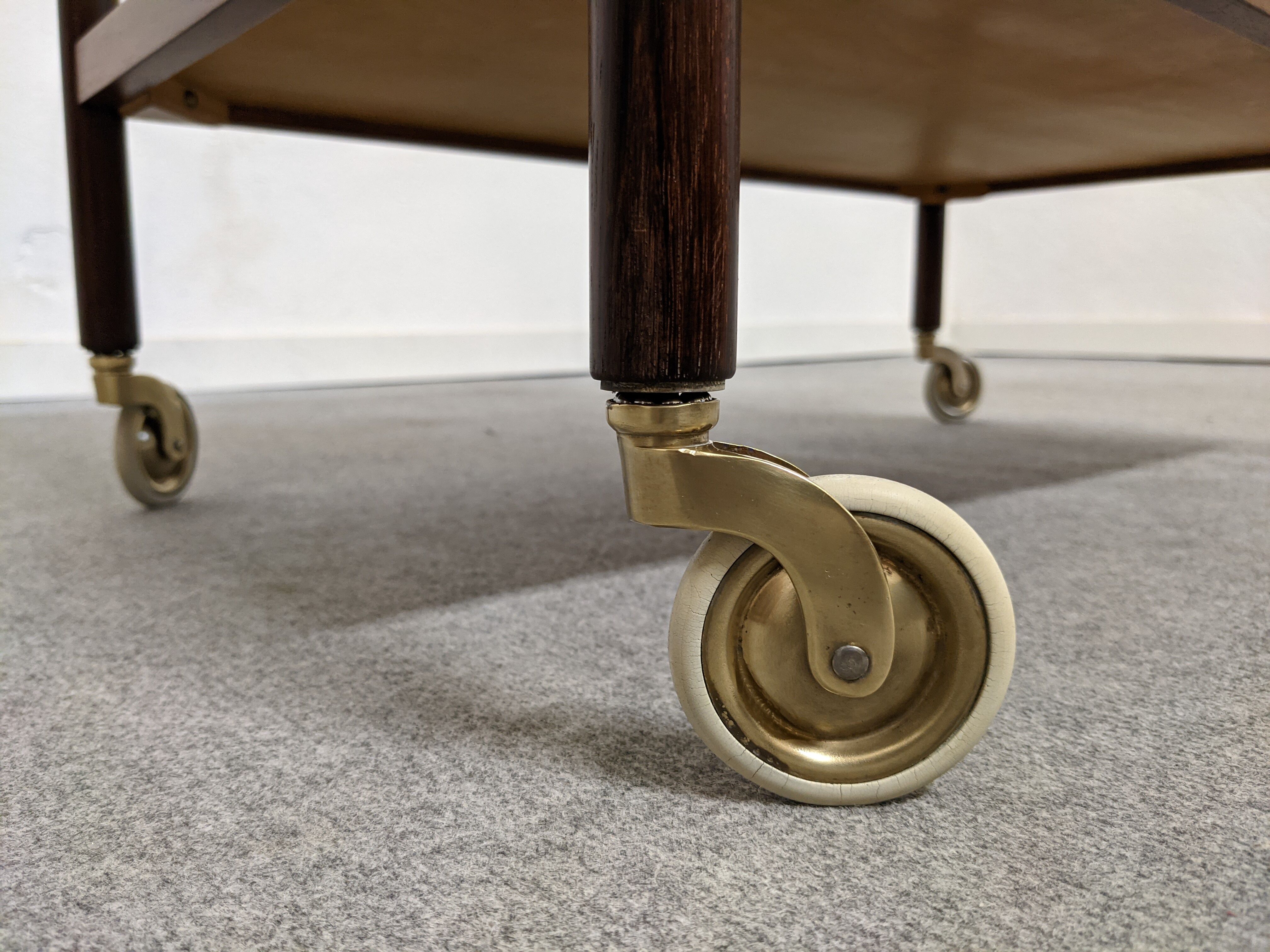 Danish wheeled dessert table by ludvig pontoppidan