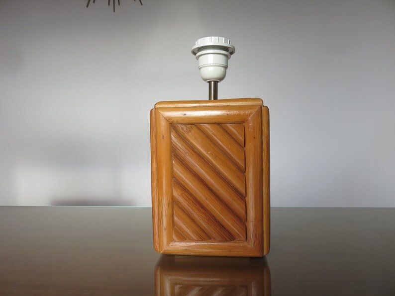Bamboo lamp 70s 80s