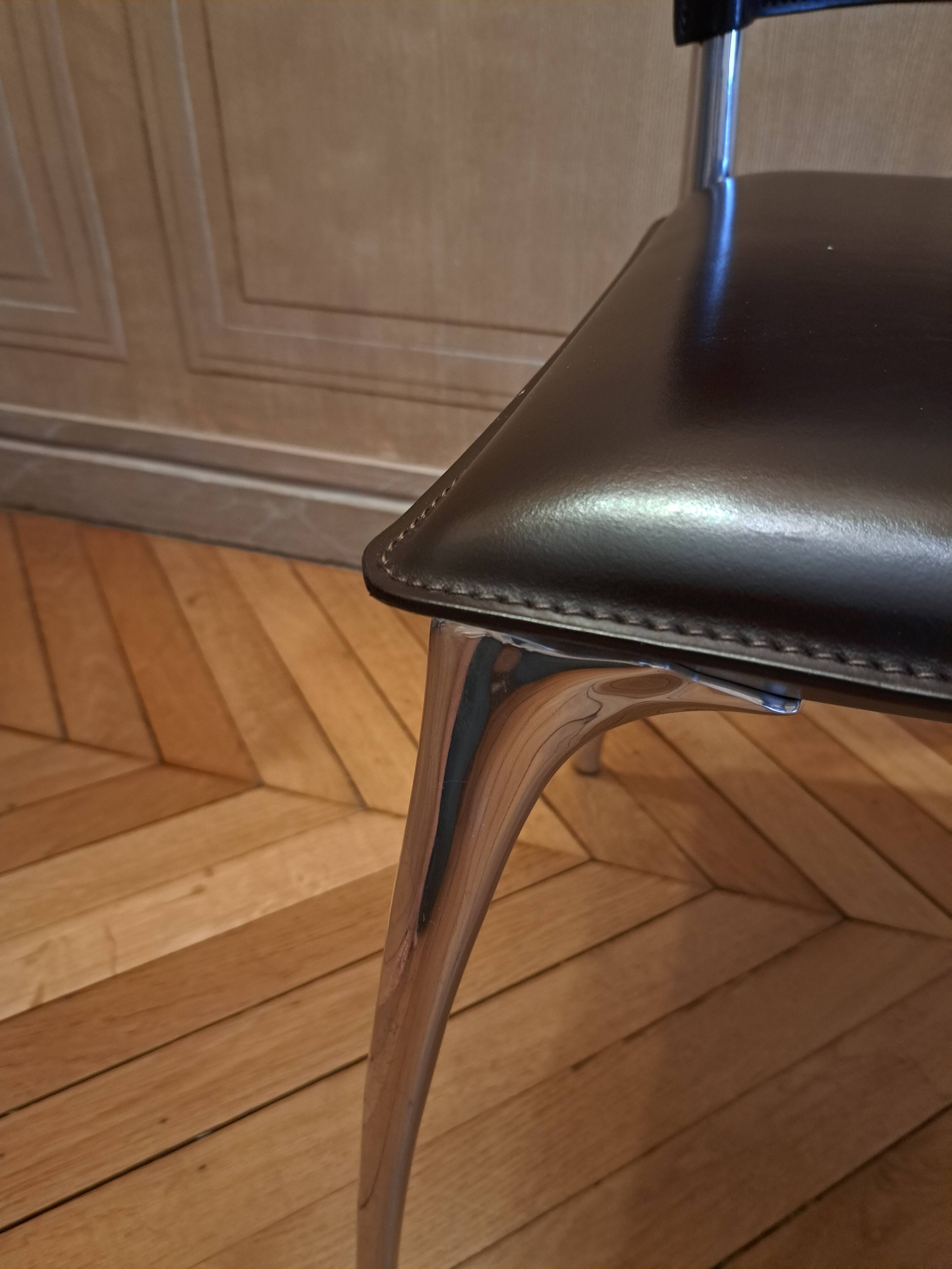 8 Bernard Dequet chairs by Protis