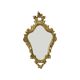 Small Vintage French Gold Baroque Mirror Crested Mirror Resin 1960s