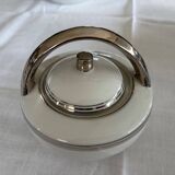 Limoges porcelain tea service Charles Ahrenfeldt silver trim Beautiful É