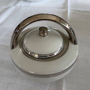 Service à thé en porcelaine Limoges Charles Ahrenfeldt filet argent Belle É