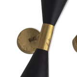 Butterfly black wall lamp