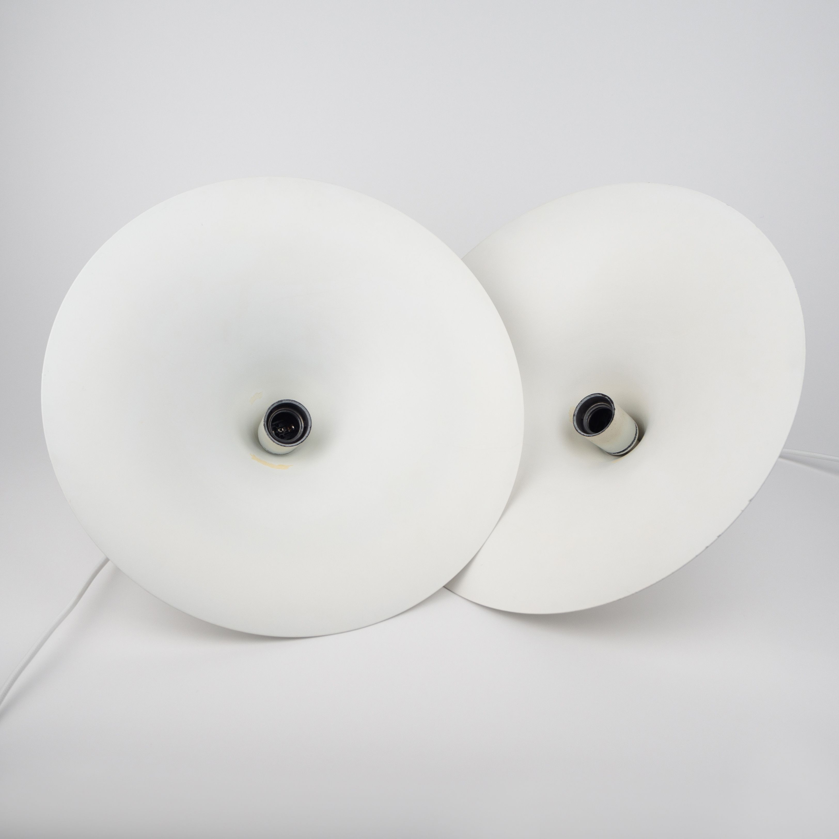 Pair of Danish vintage pendant lamps Semi by Bonderup&Thorup, 1968