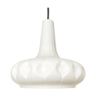 Mid century modern opaline pendant lamp by Peill and Putzler