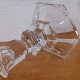 Crystal candle holder from val-saint-lambert