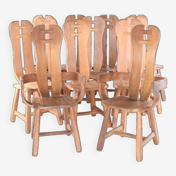 Set of 12 seats by DE PUYDT