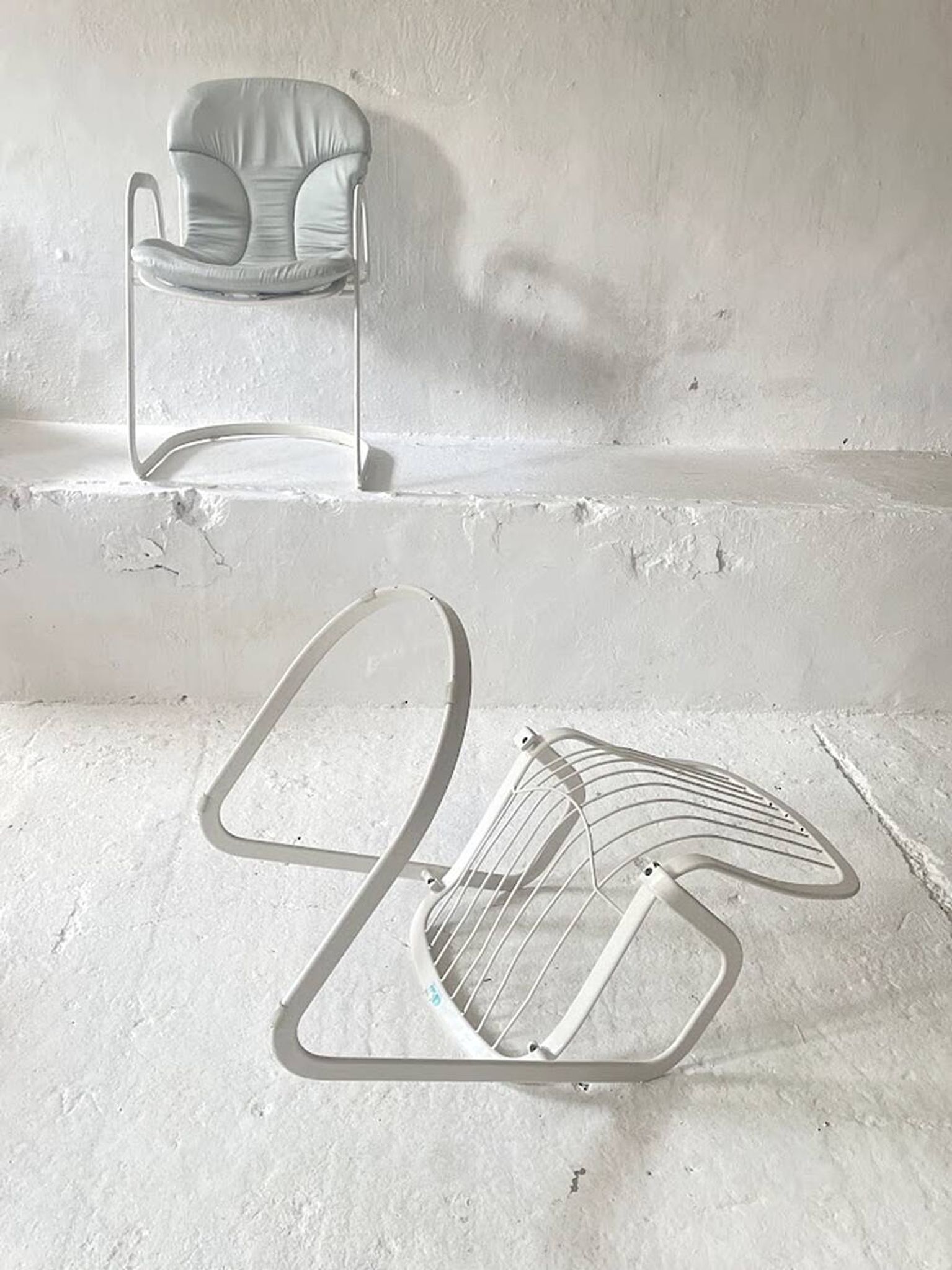 Fauteuil de salle à manger Cidue de Willy Rizzo, Italie, années 1970
