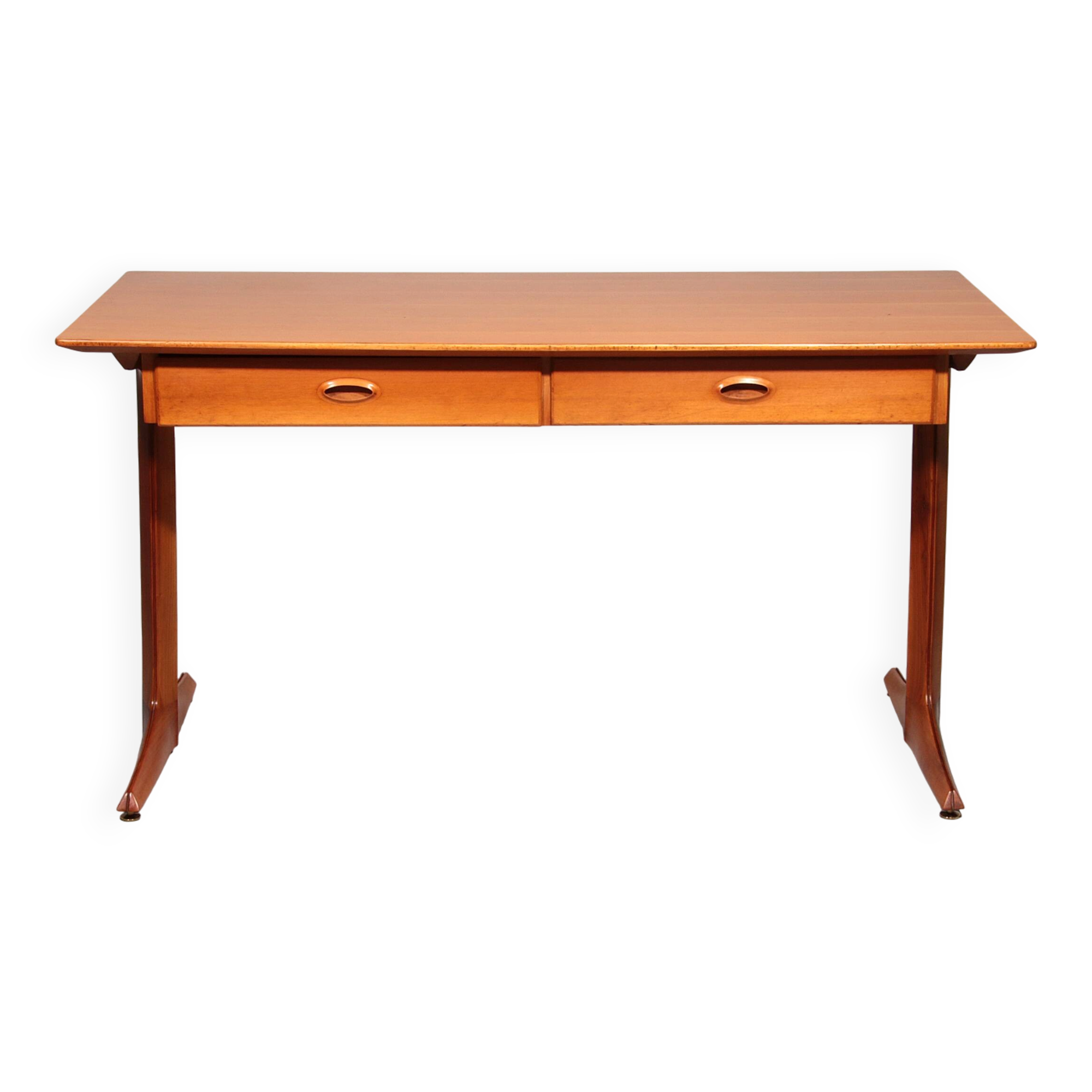 Italian Architect's Walnut desk, Gianfranco Frattini for Bernini 1950