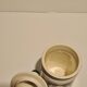 Mustard pot Parizot earthenware Digoin Sarreguemines fruit décor