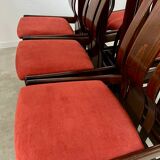 Lot 6 old Italian design bentwood chairs from the 70s vintage