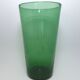 Vase de parquet en verre vert