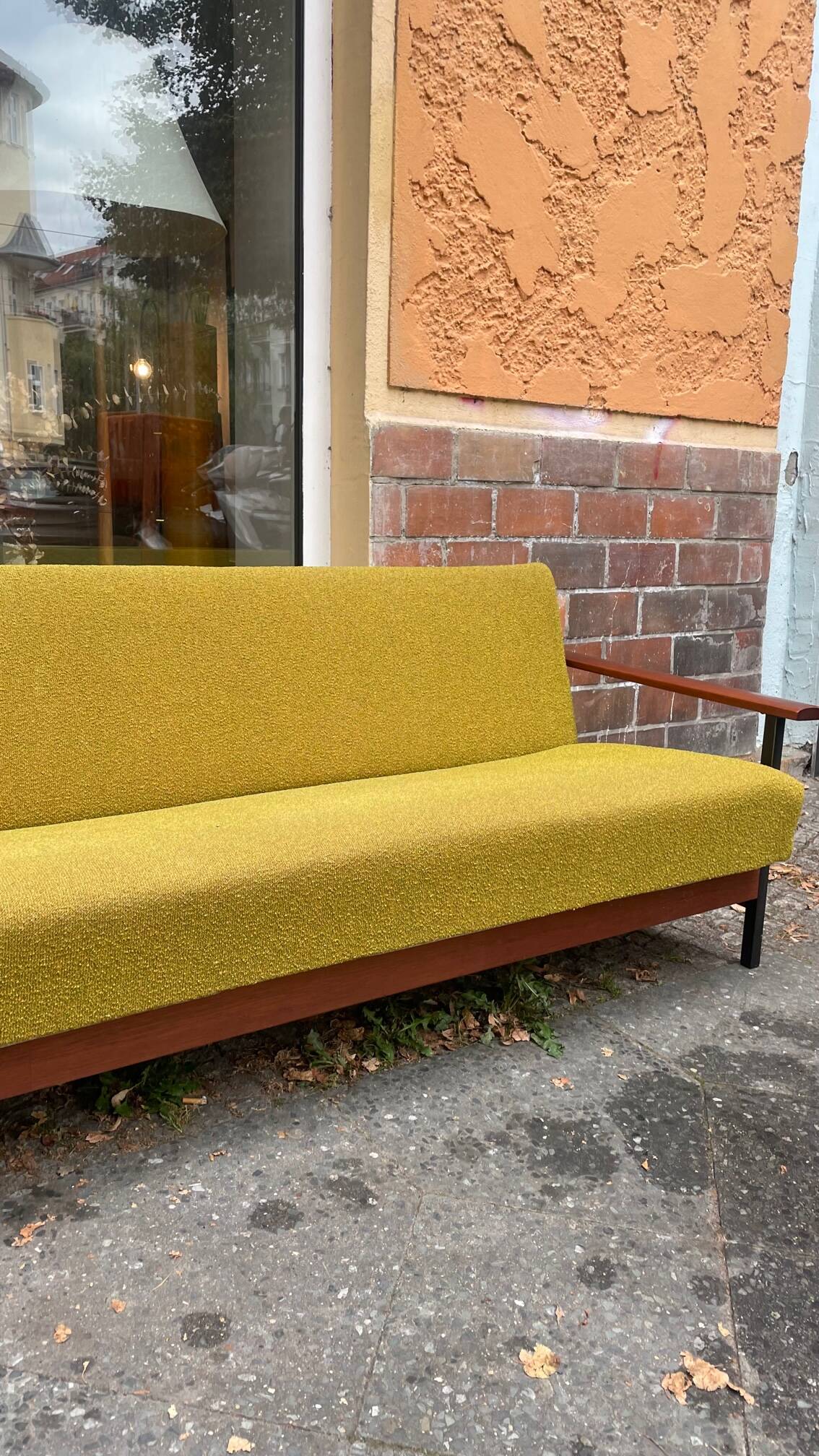 Scandinavian daybed sofa from the 60s Danish design convertible teak