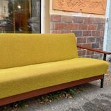 Scandinavian daybed sofa from the 60s Danish design convertible teak