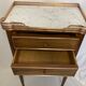 Old rag maker Louis XVI style marble side table early twentieth century